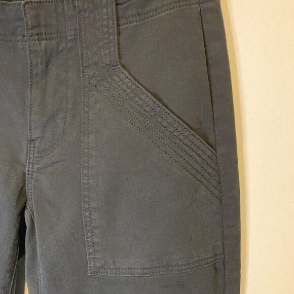 Frame Size 23 Moto Zip Crop Pants Washed Black - Picture 7 of 11